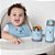 Buba Babador de Silicone com Pega Migalhas Gumy - Azul - Imagem 3