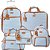Kit Bolsa Maternidade 5 peças Mosaico Cinza - Hug - Imagem 1