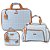 Kit Bolsa Maternidade 3 peças Mosaico Cinza - Hug - Imagem 1
