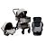 Carrinho TS Kansas com Bebê Conforto + Cadeira Auto Murphy 360 Cinza/Preto Premium Baby - Imagem 1