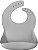 Babador Silicone Basic-Bib Minikoioi Powder Grey - Imagem 1