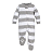 Burt's Bees Baby Macacão Pijama de Algodão Orgânico Urze Cinza - Imagem 1