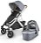 UPPAbaby Carrinho Vista V2 Gregory Melange Azul Com Moisés e Acessórios - Imagem 1