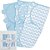 Swaddle Ajustável Confortável Comfy Cubs Fácil Ajuste 3 UN Azul Claro -  Bebês Recém-Nascidos 0-3 Meses - Imagem 1
