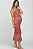 PinkBlush Maternity Vestido Midi para Gestante Cetim Smocked Elástico - Imagem 2
