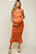 PinkBlush Maternity Vestido Midi para Gestante Cetim Smocked Elástico - Imagem 6