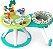 Bright Starts Centro de atividades e Mesa 2 em 1, Tropic Cool Verde - Imagem 1