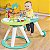 Bright Starts Centro de atividades e Mesa 2 em 1, Tropic Cool Verde - Imagem 3