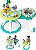 Bright Starts Centro de atividades e Mesa 2 em 1, Tropic Cool Verde - Imagem 2