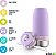 Ello Emma Garrafa de Água Térmica Infantil 414ml Aço Inoxidável à Vácuo 14h Frio Rosa e Roxo Claro - Imagem 3