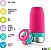 Ello Emma Garrafa de Água Térmica Infantil 414ml Aço Inoxidável à Vácuo 14h Frio Pink e Azul - Imagem 3