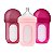 Boon Nursh 3 Mamadeiras Silicone 240ml Rosa - Imagem 1