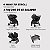 Baby Jogger City 2 Carrinho Duplo Gêmeos Compacto Jet Preto - Imagem 5