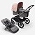 Carrinho Bugaboo Fox 5 com Assento e Moisés Graphite Grey Melange Morning Pink - Imagem 1