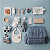 Bolsa Maternidade HAPP Levy Ash Blue - Imagem 11