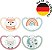 Chupeta NUK Space Day & Night Baby Dummy | 0-6 meses | Chupetas que brilham no escuro com ventilação extra para pele sensível | Silicone sem BPA | Fox & Sheep | 4 unidades - Imagem 3