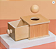 Brinquedo Montessori +6m Caixa de Madeira com Gaveta - Imagem 1