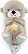 Pelúcia de Dormir Lontra Fisher Price Baby Toy Soothe 'n Snuggle Otter, máquina de som com luzes musicais e movimento de respiração para recém-nascidos de 0+ meses - Imagem 1