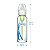 Mamadeira de Vidro Dr Browns  250 mL Natural Flow Anti-Cólicas Options+, com Bico de Fluxo Lento Nível 1, Pacote com 2, 0 m+ - Imagem 2