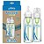 Mamadeira de Vidro Dr Browns  250 mL Natural Flow Anti-Cólicas Options+, com Bico de Fluxo Lento Nível 1, Pacote com 2, 0 m+ - Imagem 1