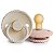 Chupeta FRIGG Rope - Borracha Natural - 0-6 Meses - Cream/Blush 2 unidades BPA Free - Imagem 1