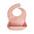 Babador de Bebê Mushie Silicone - Powder Pink Confetti - Imagem 1