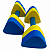 Halter de Hidroginástica Cressi Strong 1 a 2 Kg (Tamanho P) - Azul e Amarelo - Imagem 3