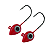 Jig Head Big Ones Big Eye - Vermelho Ferrari - Imagem 1
