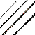 Vara Monster 3x Black Rock 6'3 (1,90m) 04-10lb - 1 Parte - Carretilha - Imagem 1