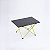 Mesa Camping Dobravél 40,5x 56 cm Ultraleve Preto e Verde Limão - Imagem 1