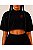 Cropped Exú Orixás Oversized Preto - Imagem 1
