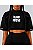 Cropped Overesized Preto Alma Preta - Imagem 1