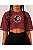 Cropped Overesized Bordô Deus é uma Mulher Preta - Imagem 1