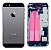 CARCAÇA IPHONE 5S COM FLEX DE CARGA, VOLUME E GAVETA CHIP ORIGINAL - Imagem 1