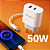 Fonte Carregador Rápido 1 Usb + 1 Tipo C 50W LR28-4 Hmaston - Imagem 4