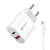 Carregador Rápido 1 Usb + 1 Tipo C 20W + Cabo Usb Tipo C CRG-215C Hrebos - Imagem 1