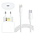 Carregador Usb C 25W C/ Cabo Tipo C Lightning LE-357-3 Lehmox - Imagem 1