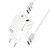 Carregador Rápido 1 Usb + 1 Tipo C 65W + Cabo Tipo C CRG-387CC Hrebos - Imagem 4