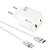 Carregador Rápido 1 Usb + 1 Tipo C 65W + Cabo Tipo C Lightning CRG-387CI Hrebos - Imagem 3