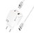 Carregador Rápido 1 Usb + 1 Tipo C 65W + Cabo Tipo C Lightning CRG-387CI Hrebos - Imagem 2