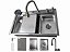 Cuba Gourmet Premium 78x45cm em Aço Inox 304 Escovada com Acessórios – Stillus Home - Imagem 1