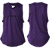 Regata Gola V Aplique Roxo Emborrachado - Imagem 2
