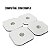 Eletrodos 5x5cm compatíveis COMPEX plug 3.7mm 4 unidades - Imagem 1