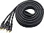 Cabo 2 Rca Macho X 2 Rca Macho com Fio Terra 5M Cbrc0012 Preto Storm - Imagem 2