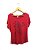 Camiseta Vermelha Flores - Imagem 1