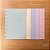 Miolo Refil  para caderno de disco médio A5 candy color quadriculado - Imagem 1
