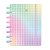 Caderno de disco Basic Arco Íris - Folhas Reposicionáveis - Imagem 1