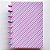 Caderno de discos A5 - Capa Flex - Listras Candy - Imagem 1