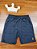 Conjunto Camiseta Meia Malha e Bermuda em Moletom sem Felpa Preto Up Baby - Imagem 3