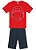 Conjunto Camiseta Meia Malha e Bermuda Moletinho Brandili - Imagem 2